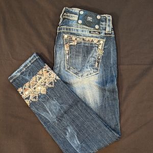 Miss Me Signature Cuffed Skinny Jean 27
